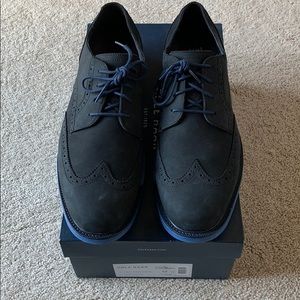 Cole Han nubuck Great Jones Wingtip